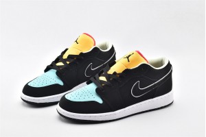 Air Jordan 1 Low Pairs Neon With Neon For Spring CK3022 013 Womens And Mens Shoes  